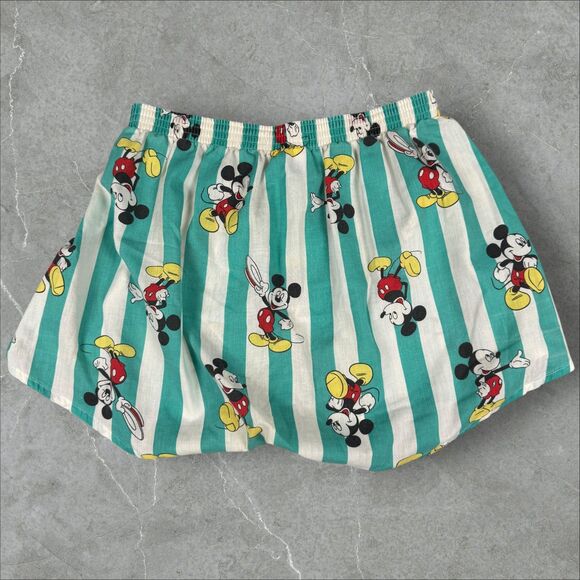 Vintage Walt Disney Mickey Mouse Striped It's A Boxer Shorts Made In USA - Large - Picture 2 of 7